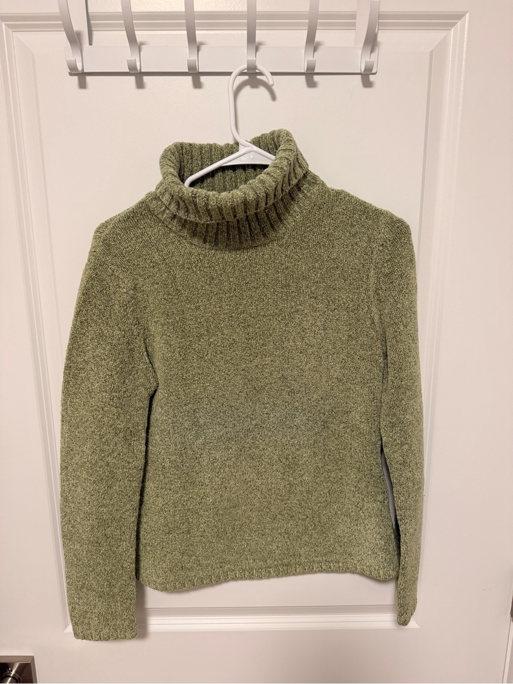 Carolyn Taylor Olive Green Turtleneck Sweater